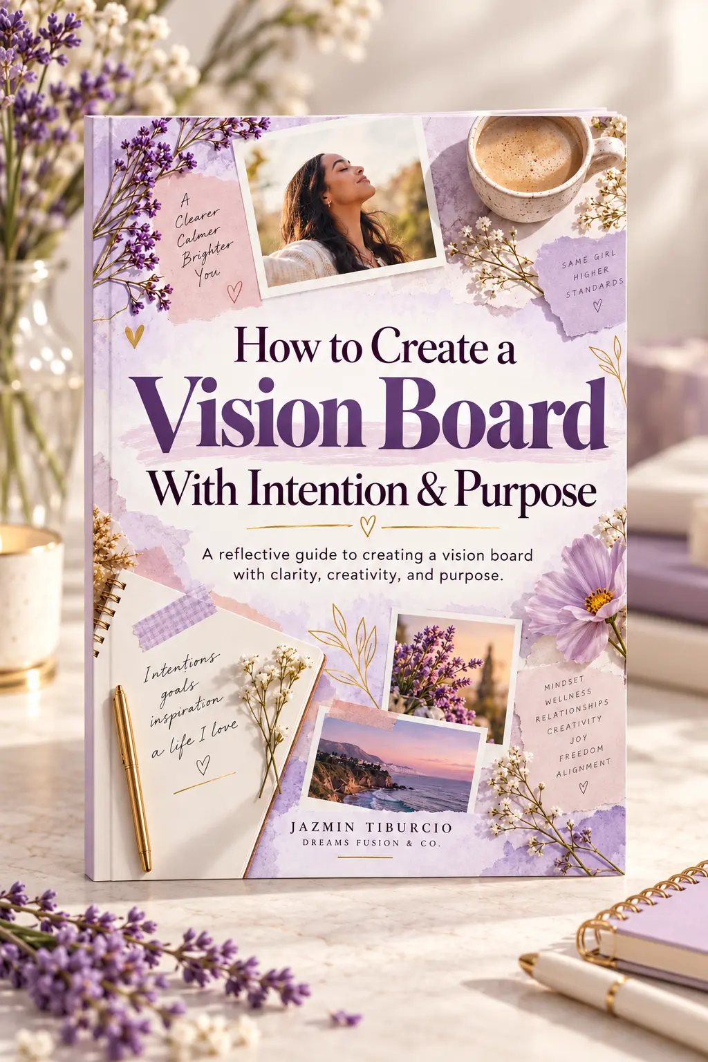 How to Create a Vision Board With Intention and Purpose, free PDF guide by Dreams Fusion & Co.
